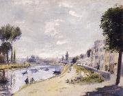 Pierre-Auguste Renoir Bords de la Seine painting